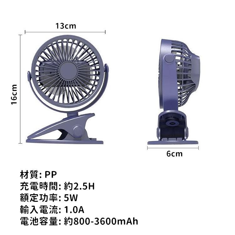 【台灣24H出貨】夾式風扇 推車風扇 露營風扇 露營電扇 壁掛風扇 靜音風扇 風扇 小風扇 USB風扇【RS1501】-細節圖2