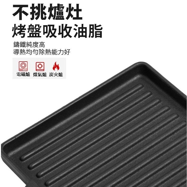 【台灣24H出貨】TNR 鑄鐵烤盤 鑄鐵盤 烤盤 牛排盤 小煎盤 鑄鐵平底鍋 平底煎盤 露營 餐具【CP133】-細節圖3