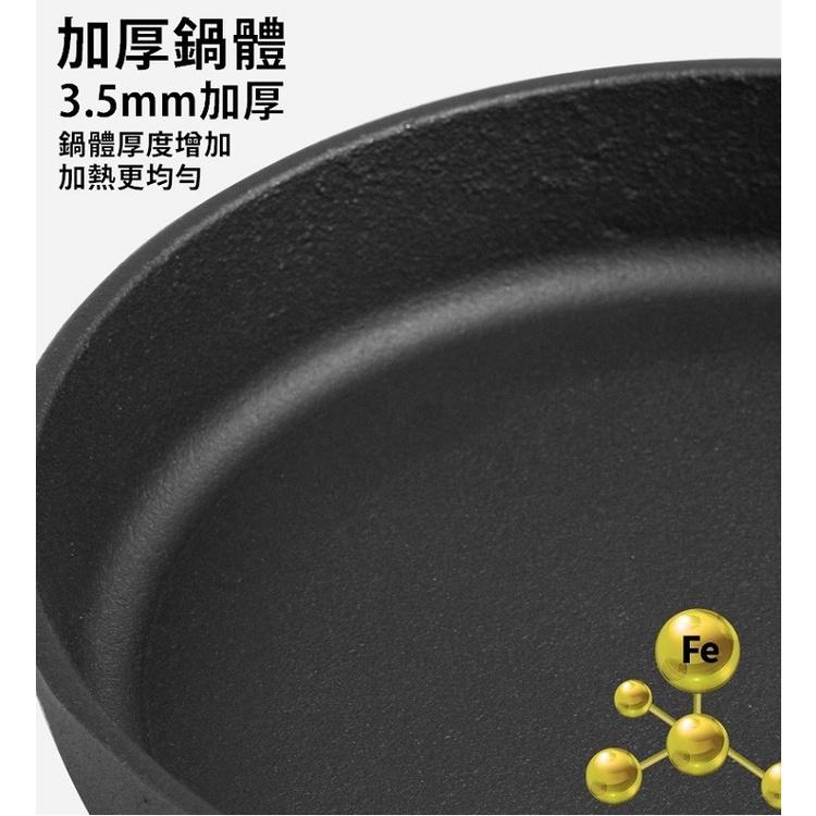 【台灣24H出貨】TNR 鑄鐵烤盤 鑄鐵盤 烤盤 牛排盤 小煎盤 鑄鐵平底鍋 平底煎盤 露營 餐具【CP133】-細節圖4