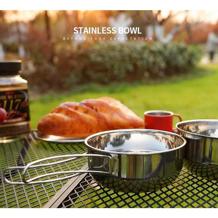 【台灣24H出貨】CLS 304不鏽鋼大鋼摺疊碗 折疊碗 碗 不鏽鋼碗 環保碗 露營碗 環保餐具 露營用品【CP094】-細節圖6