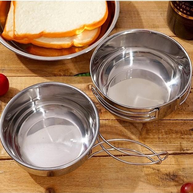 【台灣24H出貨】CLS 304不鏽鋼大鋼摺疊碗 折疊碗 碗 不鏽鋼碗 環保碗 露營碗 環保餐具 露營用品【CP094】-細節圖7