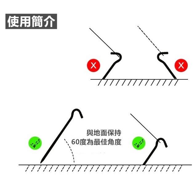 【台灣24H出貨】營釘 地釘 7075鋁合金 問號營釘 鋁合金營釘 帳篷營釘 露營 野營【CP073】-細節圖4