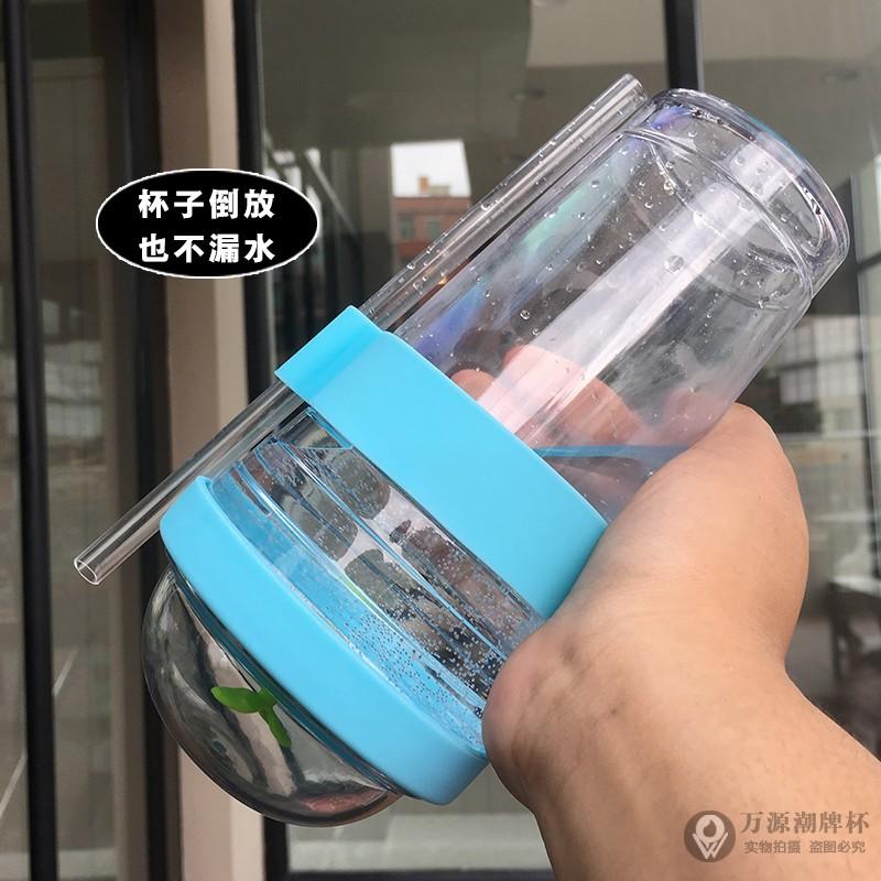 【台灣24H出貨】樹苗吸管杯 480ml 吸管杯 隨行杯 隨身杯 環保杯 水壺 水瓶【F555】-細節圖5