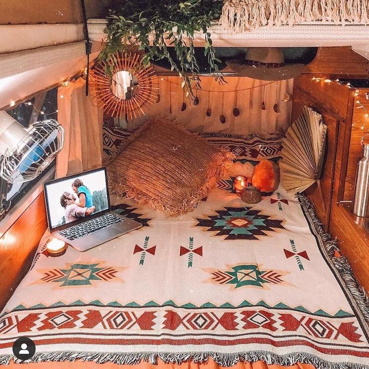【台灣24H出貨】蘇克雷 北歐幾何雙面毯 雙層編織毯 沙發毯 保暖毯 沙發巾 地毯 臥室床邊毯 露營地墊【CP011】-細節圖8