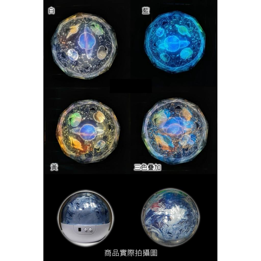 【贈四款幻燈片】 星空投影燈 星空燈 投射燈 宇宙星空燈 造型燈 小夜燈 地球燈 交換禮物 聖誕禮物【RS1057】-細節圖5
