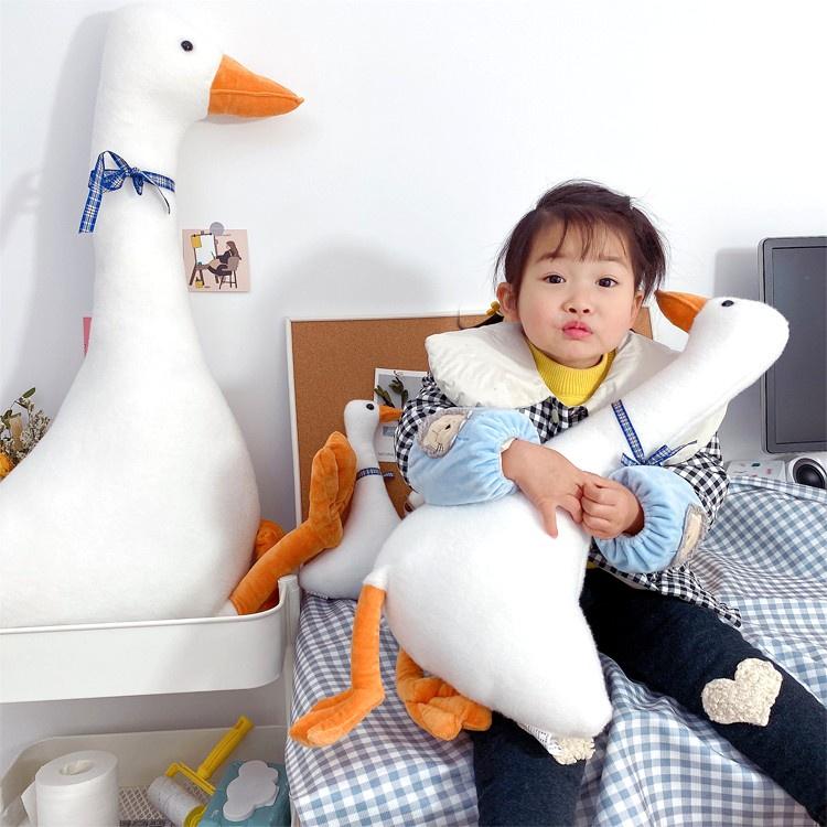 【台灣24H出貨】鵝 大白鵝玩偶 大白鵝娃娃 白鵝娃娃 抱枕 玩偶 鴨娃娃 鴨子娃娃 生日禮物【RS1295】-細節圖6