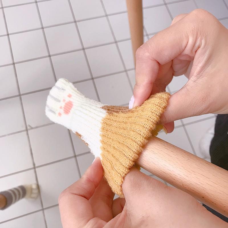 【台灣24H出貨】4入 椅腳套 貓咪肉球造型腳套 貓腳椅套 貓掌腳套 保護套 桌腳套 雙層加厚款【RS902】-細節圖5