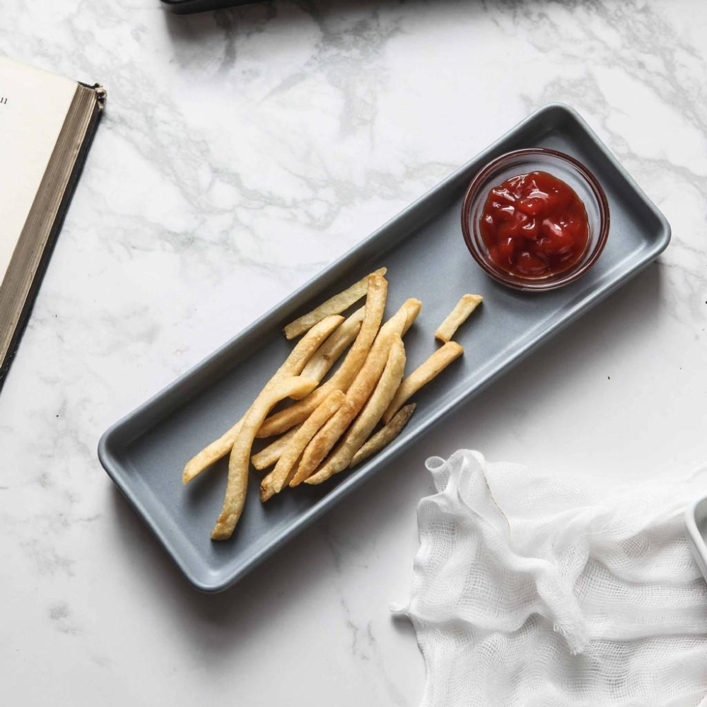 [細長] 陶瓷長方壽司盤 北歐風 啞光餐盤 長盤 壽司盤 蛋糕盤 陶瓷盤 盤子 餐盤 菜盤【RS919】-細節圖6