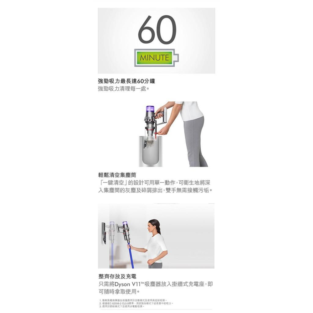 [保固台灣公司貨] Dyson V11 absolute 吸頭 頂規 無線 吸塵器 【DYS008】-細節圖7