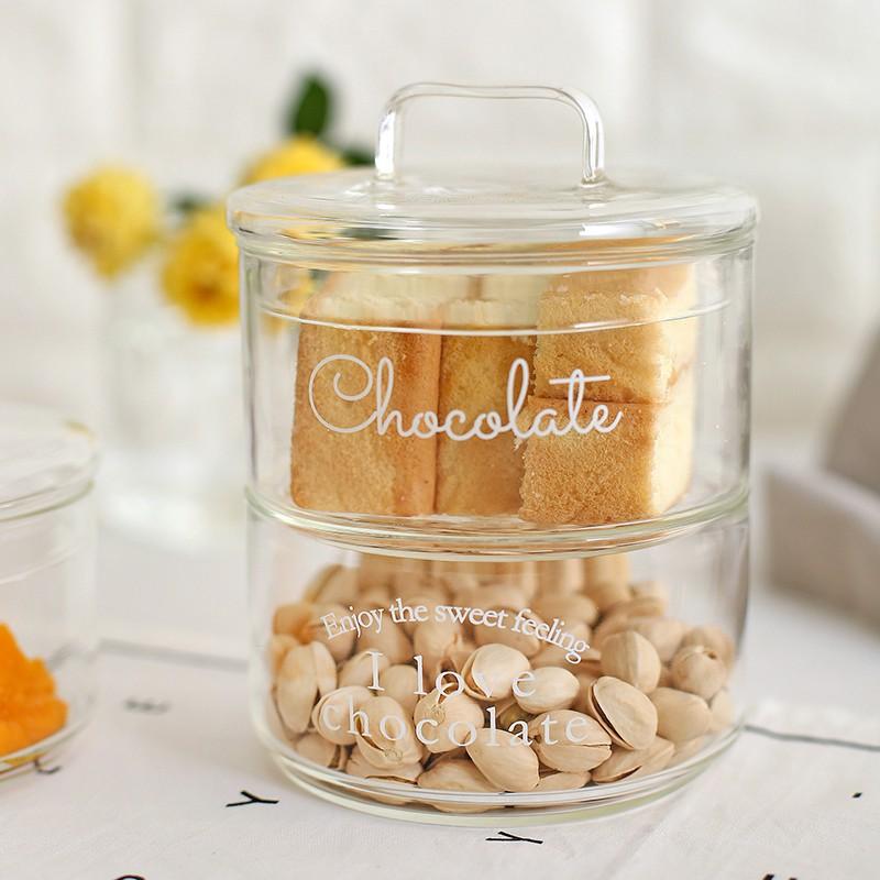 【台灣24H出貨】密封罐 零食玻璃儲物罐 玻璃碗 收納罐 玻璃罐 零食收納罐 居家收納【RS886】-細節圖6