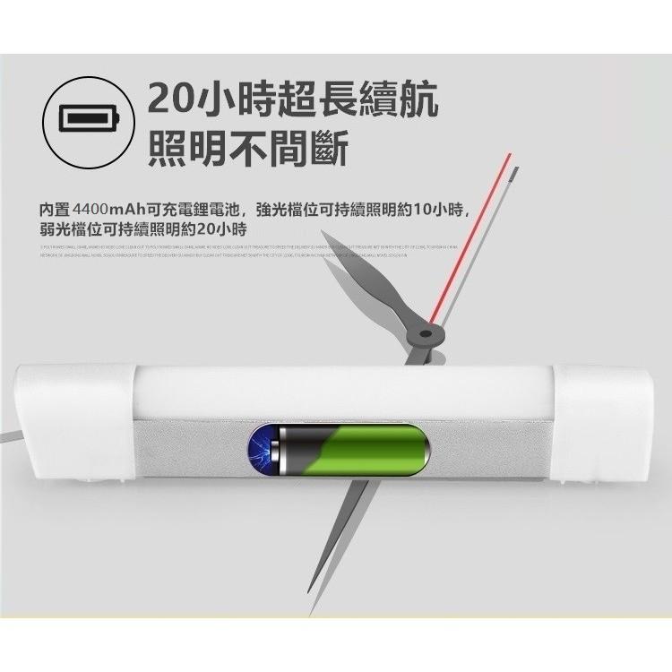 [磁吸式] LED行動燈管 超亮手電筒 四段式調光露營燈 隨身燈管 緊急行動電源 手電筒【RS901】-細節圖4