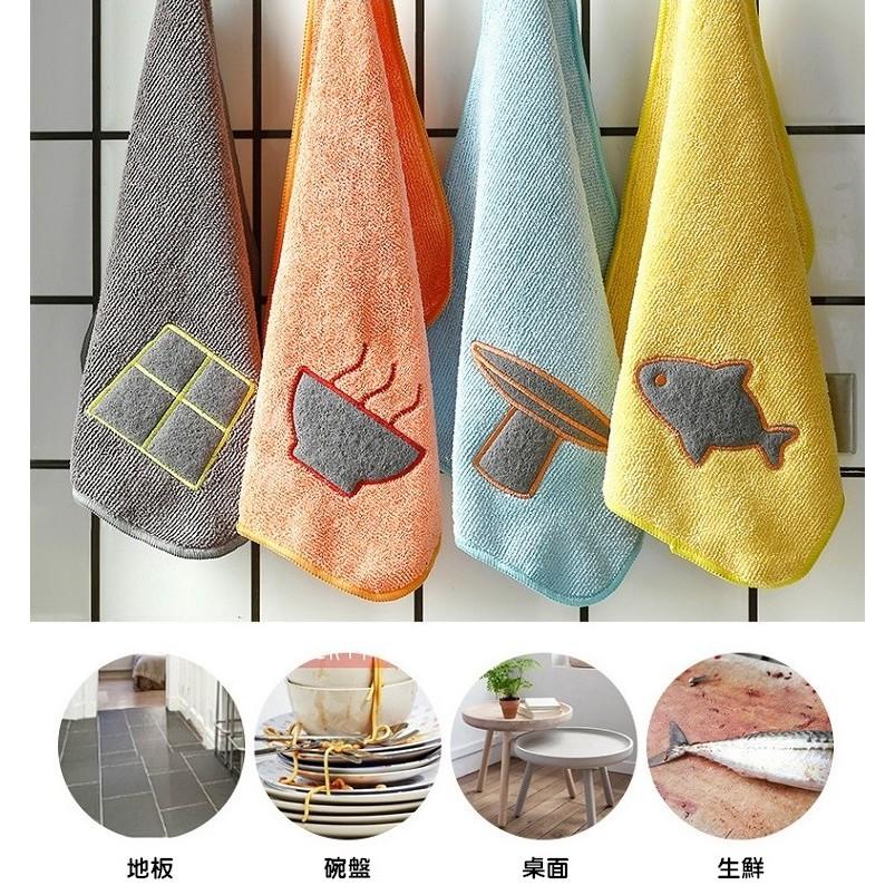 【台灣24H出貨】超纖維吸水抹布 吸水抹布 廚房毛巾 吊掛 洗碗布 擦地板抹布 擦桌布 廚房清潔【RS872】-細節圖5