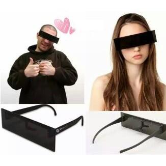 【台灣24H出貨】墨鏡 裝B墨鏡 馬賽克眼鏡 裝逼無極限 二次元裝逼 搞笑 太陽眼鏡 尾牙表演【RG325】-細節圖3