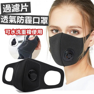 [氣孔口罩] 水洗口罩 口罩 過濾片 霧霾 霾害 空汙 環保口罩【RS735】