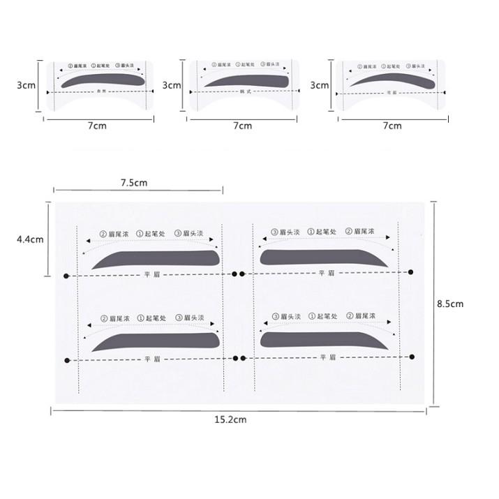 最新升級版！5款10對 自黏畫眉卡 畫眉貼 修眉輔助 手殘救星 自然/韓式/平眉/彎眉【RM035】-細節圖4