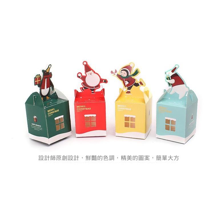 【台灣24H出貨】聖誕老人麋鹿手提包裝盒 聖誕節 糖果盒 禮物盒 紙盒 烘焙餅乾盒【ME011】-細節圖2