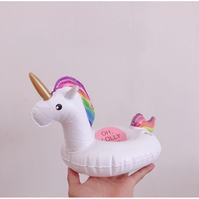 造型充氣杯架 紅鶴 獨角獸 飲料杯墊 水上杯墊 杯架 飲料架 游泳圈 水杯架 飲料泳圈 【RS467】-細節圖8