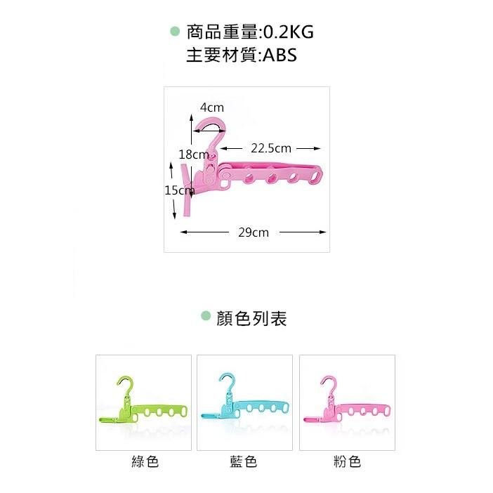 五孔防滑衣架 成人衣架 止滑衣架 曬衣架 乾濕兩用衣架 衣架 褲架 防滑衣架 魔術衣架【RS390】-細節圖5