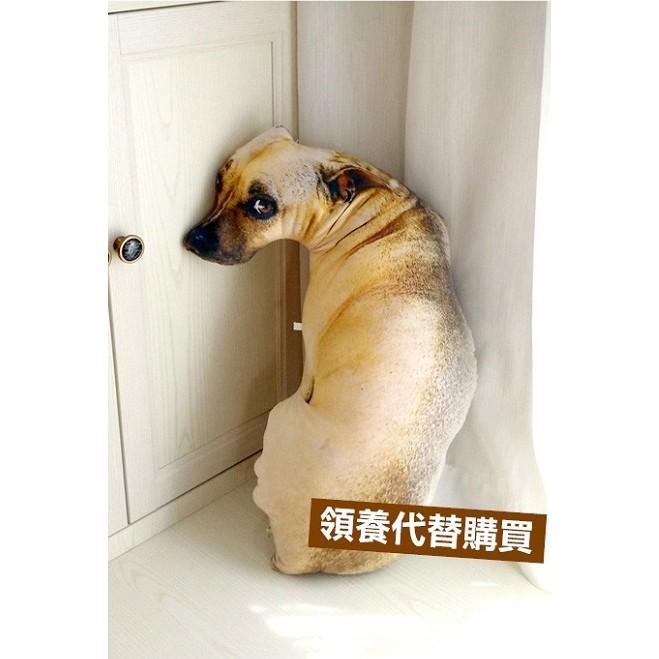 超仿真🐶 狗狗抱枕 米克斯 厭世狗 創意 抱枕 靠墊 聖誕交換禮物 禮物【RS513】-細節圖5