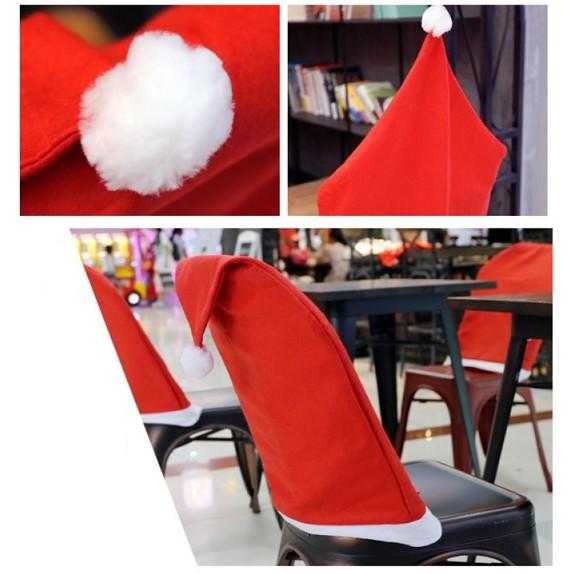 【台灣24H出貨】聖誕帽子椅套 椅子帽 聖誕裝飾 聖誕布置  聖誕禮物 餐廳佈置 聖誕趴 派對布置【ME006】-細節圖4