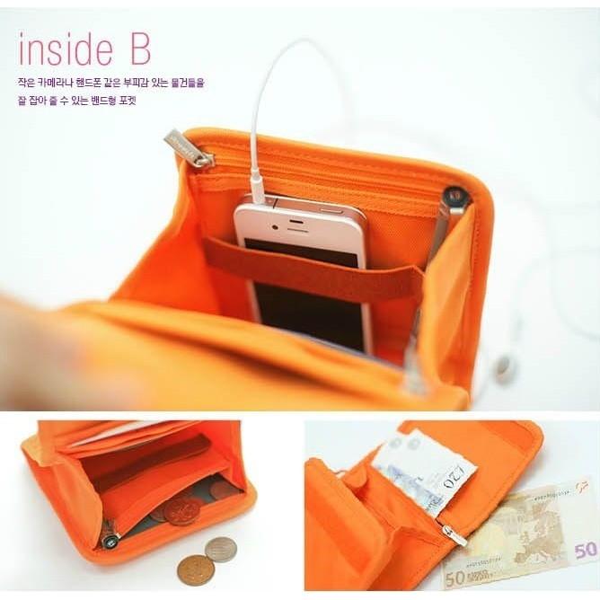 斜背護照夾 斜背包 護照包 護照夾 旅行皮夾 收納包 收納袋 證件包 旅遊收納【RB324】-細節圖2