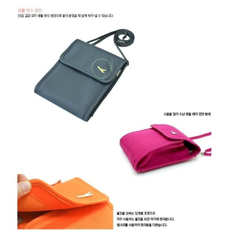 斜背護照夾 斜背包 護照包 護照夾 旅行皮夾 收納包 收納袋 證件包 旅遊收納【RB324】-細節圖3