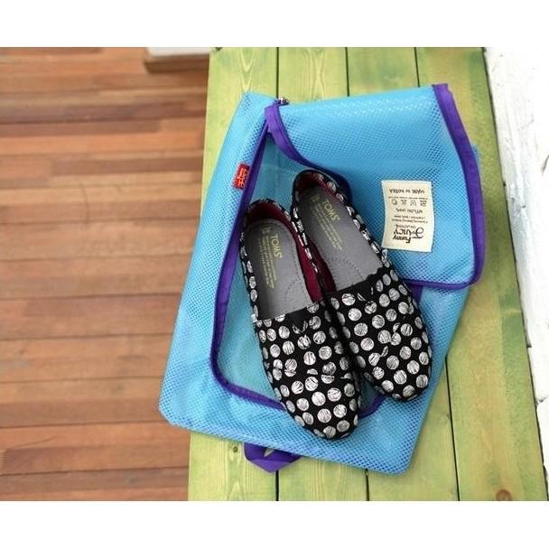 【台灣24H出貨】掛壁拉鍊鞋包 防塵鞋袋 防塵袋 鞋子收納袋 收納袋 防水鞋袋 鞋袋 收納包 旅行收納 【RB393】-細節圖3