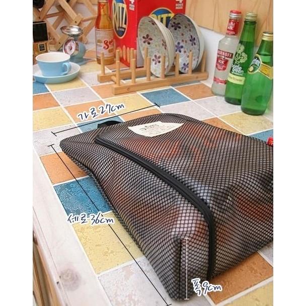 【台灣24H出貨】掛壁拉鍊鞋包 防塵鞋袋 防塵袋 鞋子收納袋 收納袋 防水鞋袋 鞋袋 收納包 旅行收納 【RB393】-細節圖4