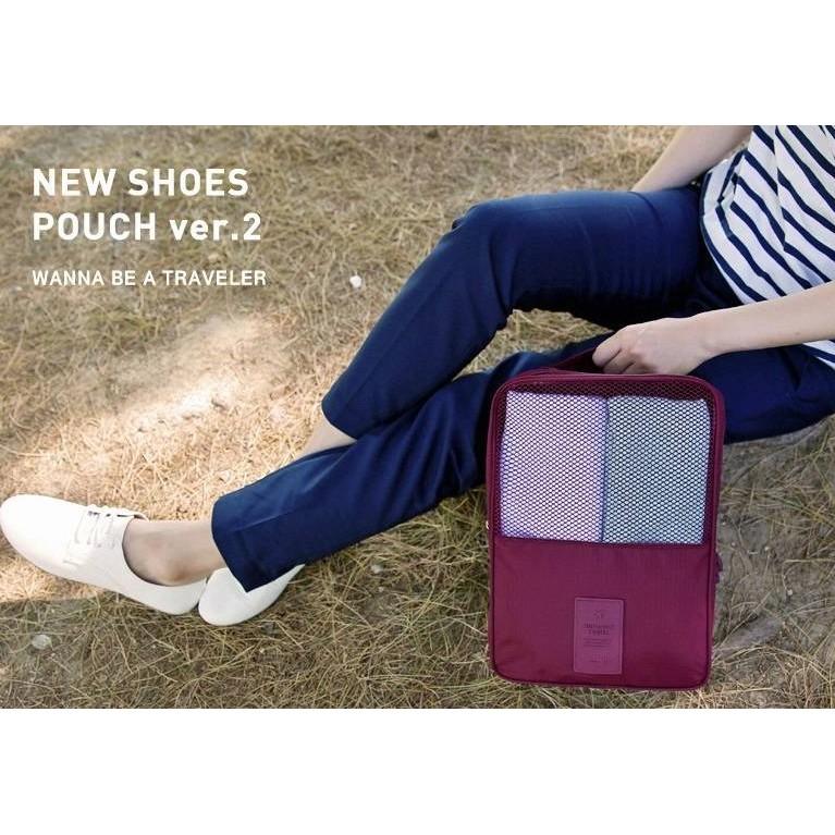 【台灣24H出貨】第二代鞋收納包 鞋子收納包 運動鞋收納包 旅行收納袋 收納包 鞋子防塵袋 防水 旅行袋【RB328】-細節圖2