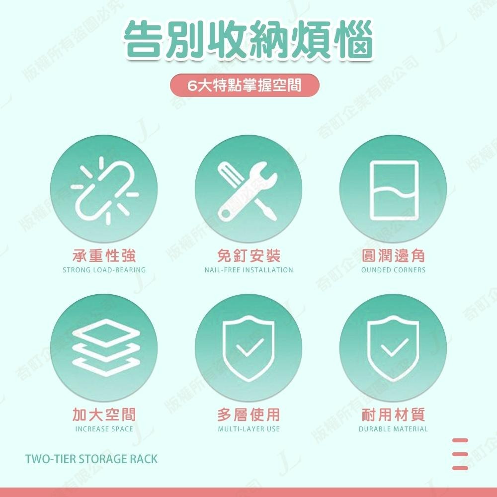 【快速出貨 ins無印風】桌面收納架 兩層收納架 文具收納 置物架 層架 檯面架 收納架 桌面收納-細節圖3