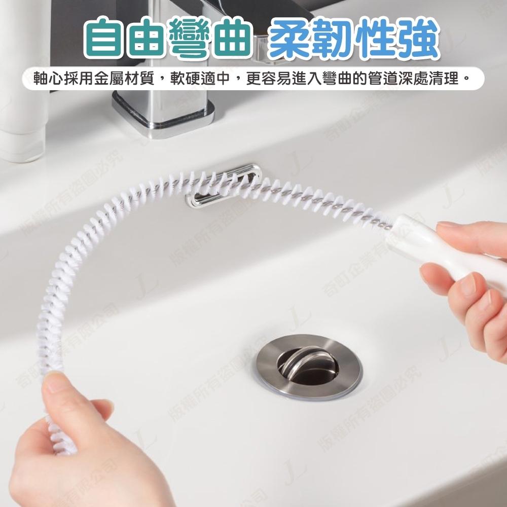 【快速出貨】水管疏通刷 水管疏通器 下水道疏通器 排水孔疏通器 頭髮疏通刷 水管清潔刷 毛髮頭髮清潔 疏通刷-細節圖7