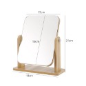 【快速出貨】木質化妝鏡 桌鏡 圓鏡 立鏡 鏡子 化妝鏡 美容鏡 梳妝鏡 桌上鏡子-規格圖10