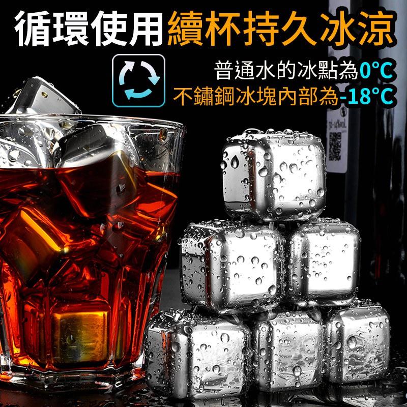【食用級304不鏽鋼材質】不鏽鋼冰塊 不銹鋼環保冰塊 威士忌冰塊 冰塊盒 附冰塊夾 冰塊 冰球 冰磚 冰石-細節圖4