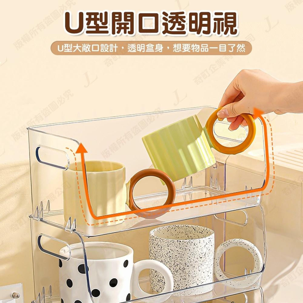 【透明可堆疊】透明收納盒 堆疊收納盒 化妝品收纳盒 壓克力收納盒 桌面收納盒 文具收納 彩妝盒 收納盒-細節圖4