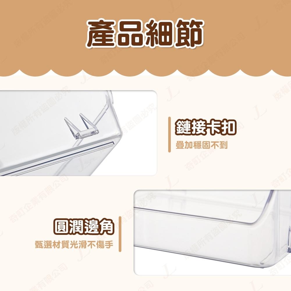 【透明可堆疊】透明收納盒 堆疊收納盒 化妝品收纳盒 壓克力收納盒 桌面收納盒 文具收納 彩妝盒 收納盒-細節圖7