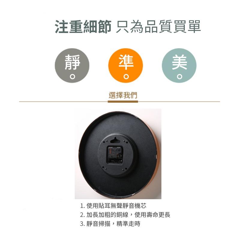 【快速出貨 北歐風】靜音掛鐘 質感時鐘 大鐘面 客廳掛鐘 數字時鐘 簡約時鐘 客廳時鐘 壁鐘 掛鐘 數字鐘-細節圖2