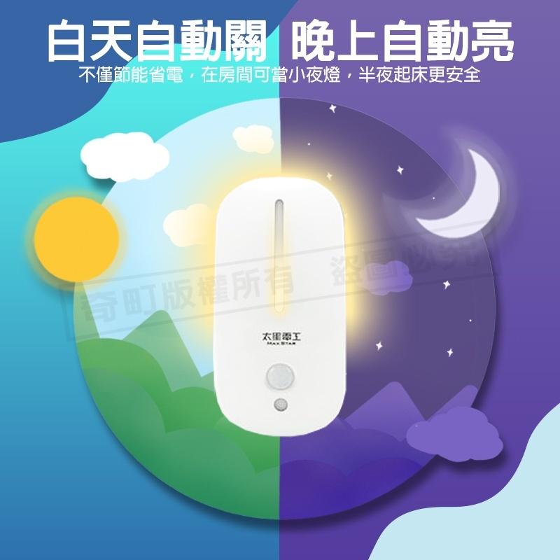 【太星電工Good night】人體感應小夜燈 小夜燈 光感夜燈 感應燈 光控感應 夜燈 LED夜燈 走道燈 插電夜燈-細節圖4