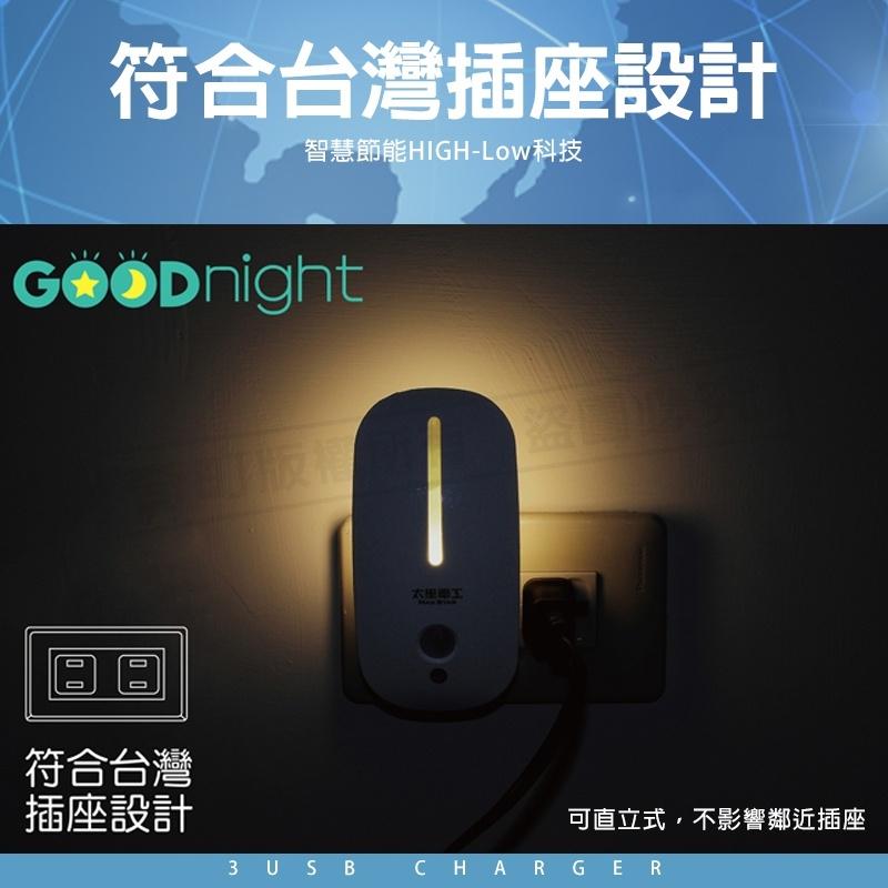 【太星電工Good night】人體感應小夜燈 小夜燈 光感夜燈 感應燈 光控感應 夜燈 LED夜燈 走道燈 插電夜燈-細節圖5