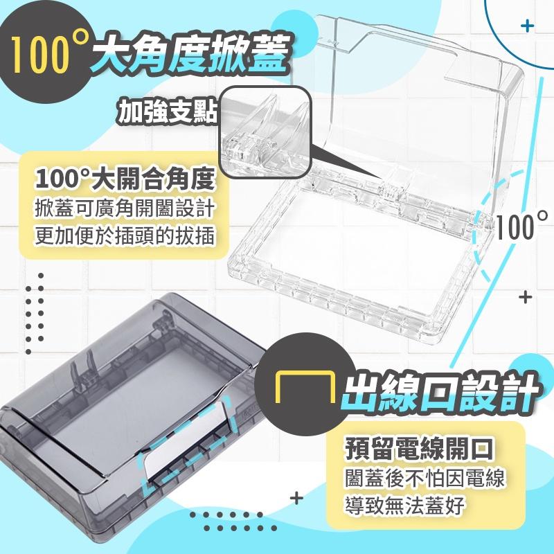 【快速出貨】插座保護蓋 插座蓋水蓋 浴室防漏電 浴室插座防水蓋 陽台插座防水蓋 插座防水 插座防雨蓋 插座蓋子-細節圖5