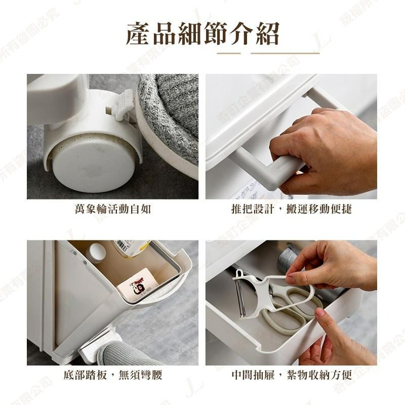 【現貨 縫隙垃圾桶32L】垃圾桶 廚房垃圾桶 分類垃圾桶 日式垃圾桶 分類回收桶 掀蓋垃圾桶 回收桶 32L-細節圖2