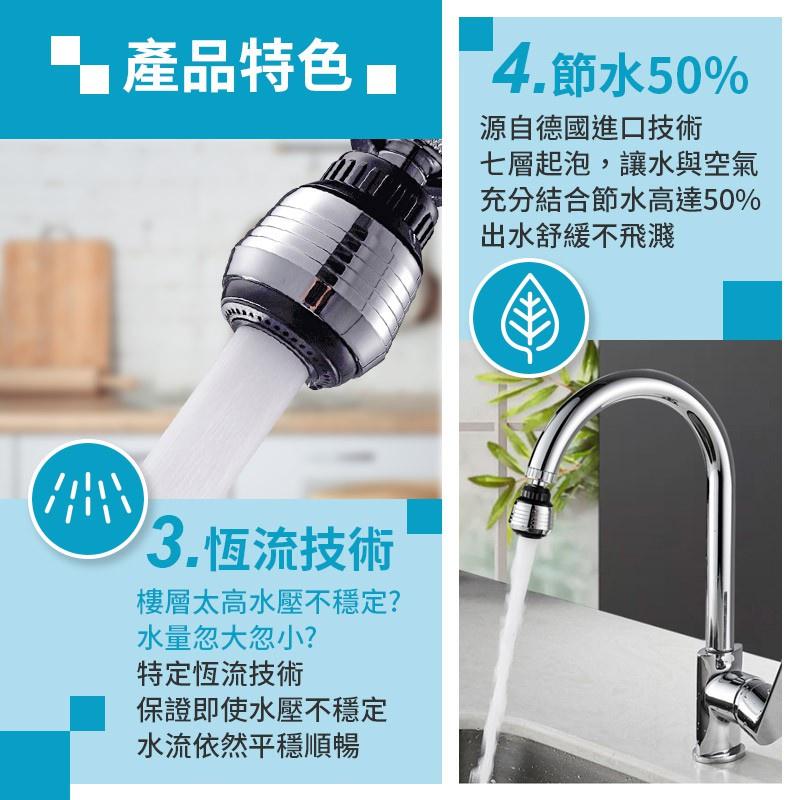 【360度旋轉 增強水壓】水龍頭增壓器 兩段式增壓全方位小鋼炮 節水龍頭 旋轉水龍頭 省水 濾頭 轉接頭 小鋼砲水龍頭-細節圖6