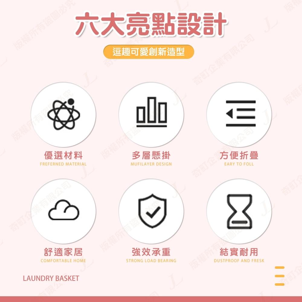 【雙層 可折疊 可超取】雙層洗衣籃 折疊洗衣籃 洗衣籃推車 壁掛洗衣籃 滑輪洗衣籃 洗衣籃 髒衣籃 衣物籃-細節圖8