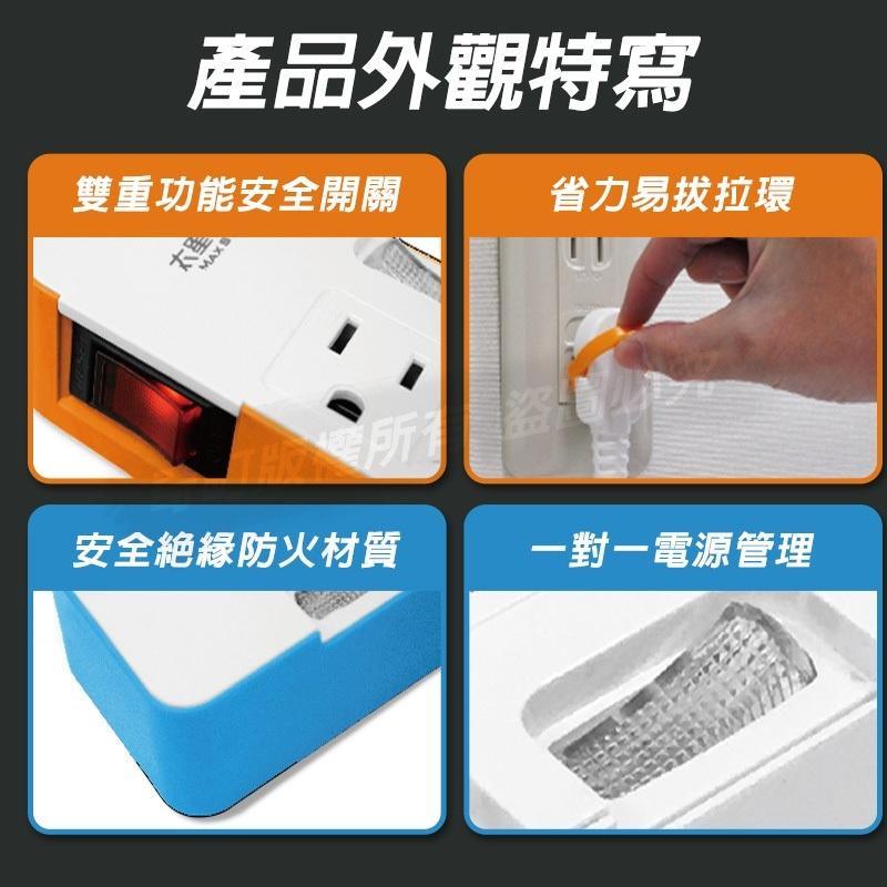 【台灣製造 太星獨立開關延長線3P 】延長線 電腦延長線 安全延長線 多孔延長線 電源線 插座 獨立開關 3孔 6尺-細節圖7