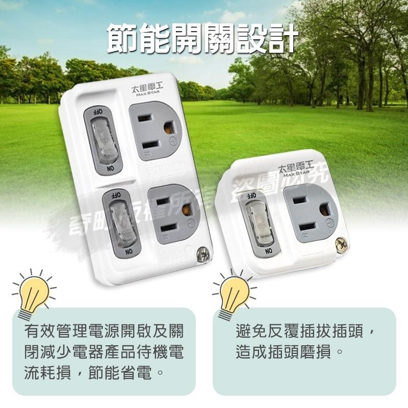 【台灣製造 太星分接式插座 】壁插 插座 分接插座 充電插頭 防火插座  分接器 插座擴充 USB插座-細節圖5