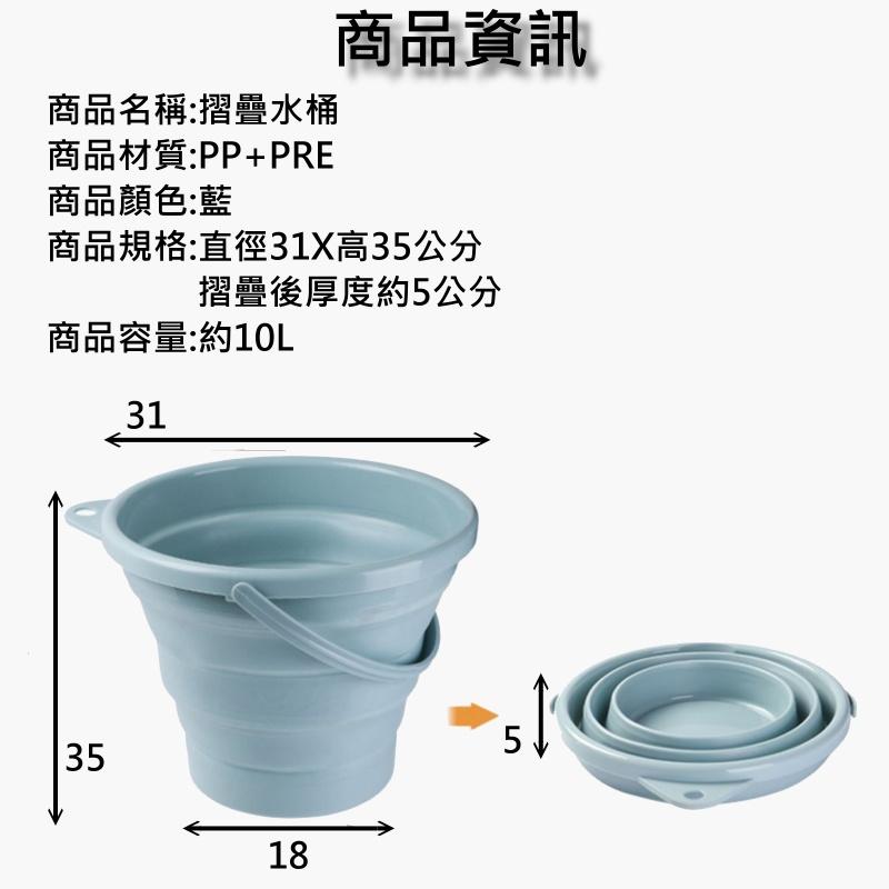 【現貨 摺疊水桶】水桶 折疊水桶 摺疊水桶 伸縮水桶 洗車水桶 露營水桶 野餐水桶-細節圖7