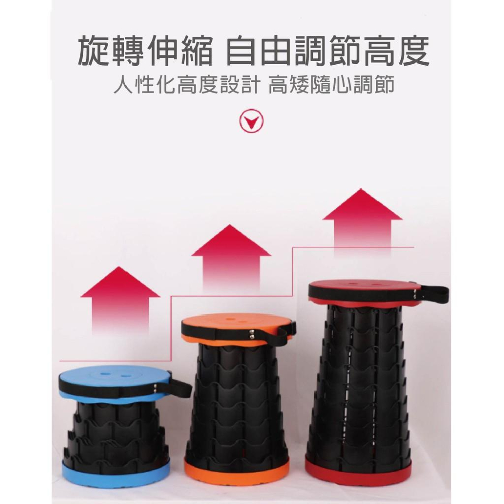 【現貨 螺旋伸縮椅凳】伸縮椅凳 螺旋伸縮椅凳 伸縮椅 伸縮凳 椅凳 休閒凳 便攜式折疊椅 露營椅 凳子 摺疊椅-細節圖3