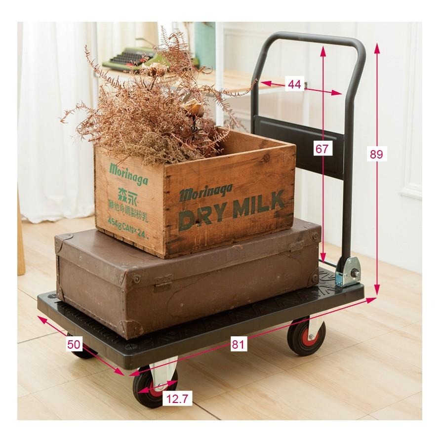 【小幫手高荷重折疊手推車81x50公分】推車 手推車 搬運車 手拉車 工作推車-細節圖5