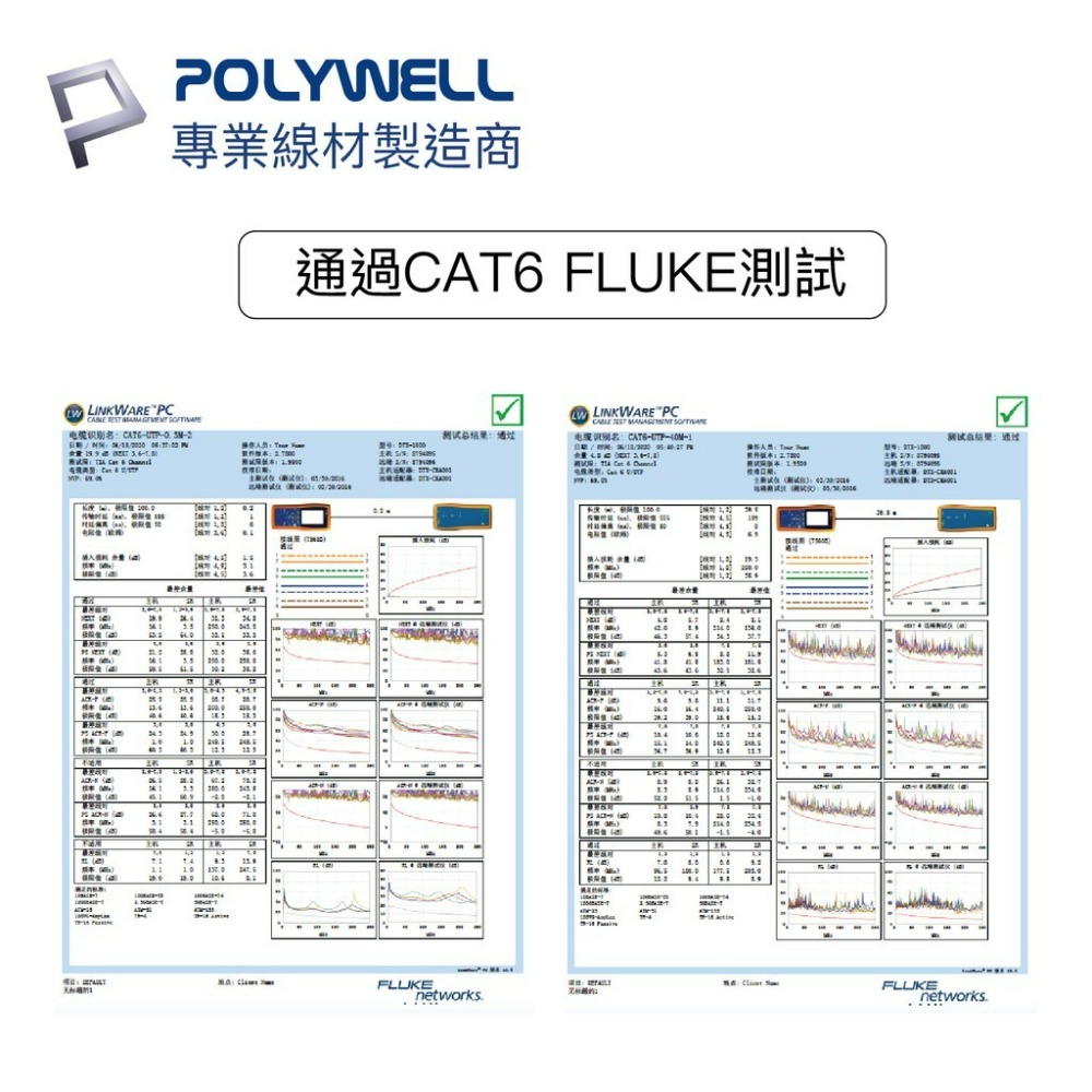 【POLYWELL CAT6】高速網路線 網路線 路由器網路 乙太網路線 寬頻網路線 監視器 分享器 CAT6 寶利威爾-細節圖9