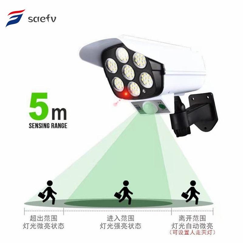戶外人體感應照明燈 仿真監視器 攝像頭太陽能感應壁燈 LED路燈 遙控式無線監控燈 仿攝像頭太陽能感應燈 無線監控燈-細節圖3