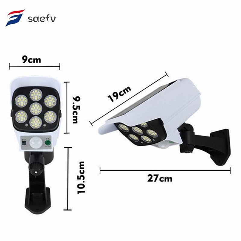戶外人體感應照明燈 仿真監視器 攝像頭太陽能感應壁燈 LED路燈 遙控式無線監控燈 仿攝像頭太陽能感應燈 無線監控燈-細節圖7